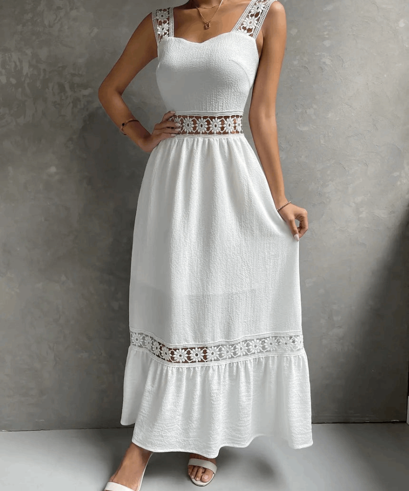 Robe Blanche Dentelle Bohème