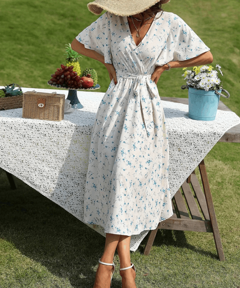 Robe Blanche Longue Hippie