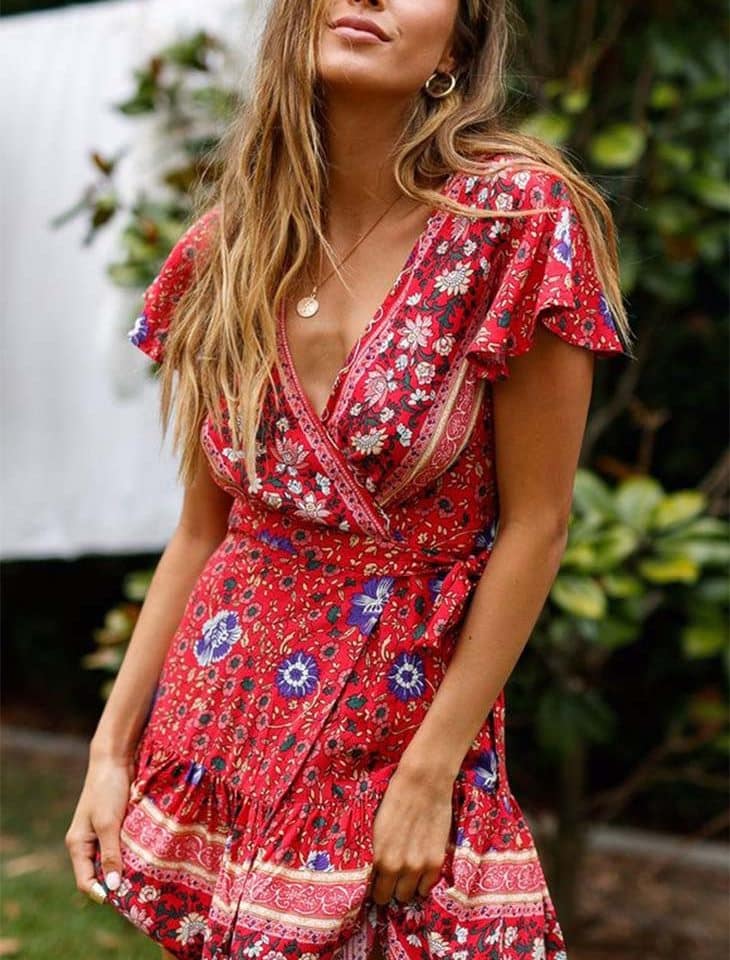 Robe Bohème Champêtre Chic