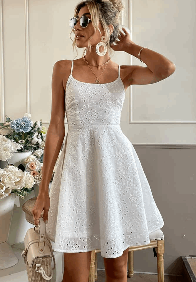 Robe Broderie Anglaise Champêtre