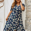 Robe Grande Taille Fashion Fleurie