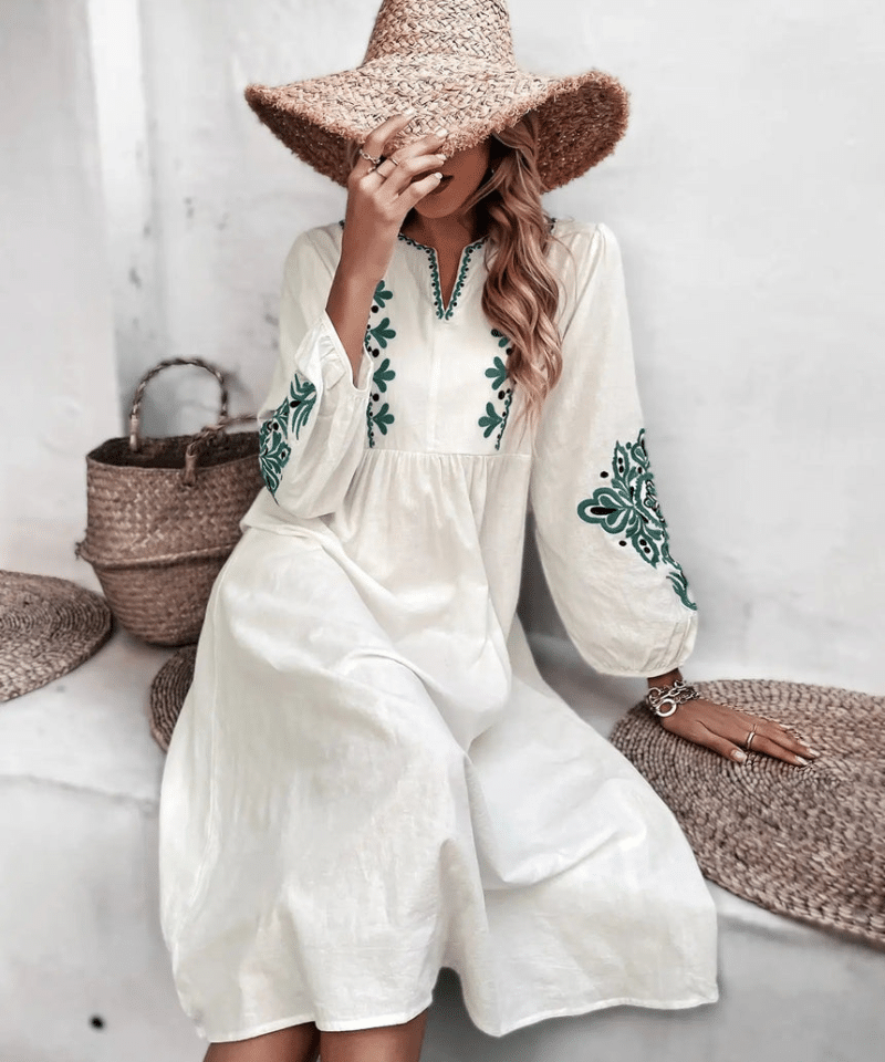 Robe Hippie Blanche