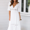 Robe Longue En Dentelle Style Bohème