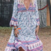 Robe Longue Boheme Manches Longues