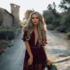 Robe Bohème Bordeaux