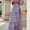 Robe Bohème Hippie Longue Paisley