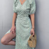 Robe Bohème Longue Mousseline Avec Col En V
