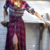 Robe Bohème Longue Rouge Hippie