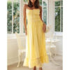 Robe mousseline jaune