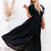 Robe Longue Chic Noire Bohème