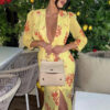 Robe jaune chic