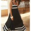 Robe Femme Ete Noire et Blanche