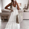 Robe Longue de Plage Chic Blanche