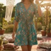 Robe courte bohème femme