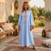 Robe longue boheme bleue
