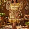 robe jaune boheme