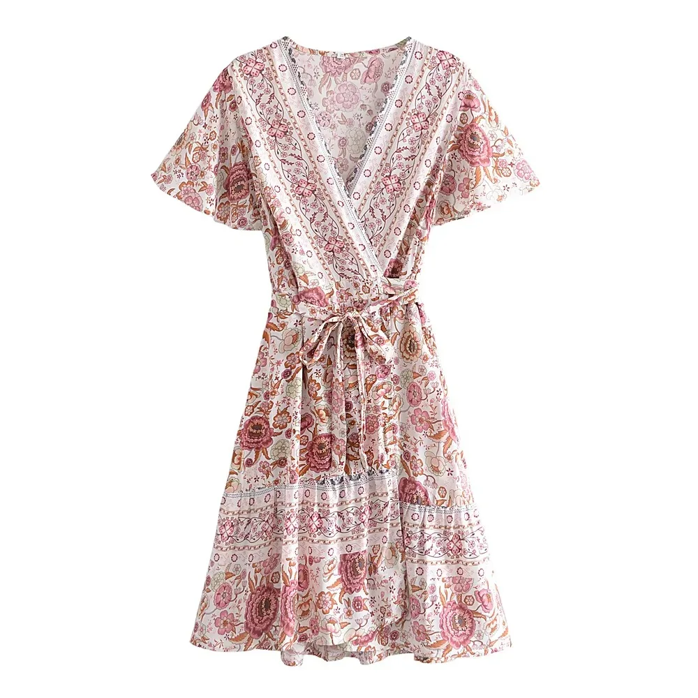 Robe femme boheme courte – Image 2