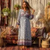 Robe longue été style boheme