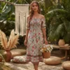 robe boheme mi longue