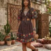 Robe bohème hippie