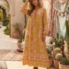 Robe longue bohème jaune