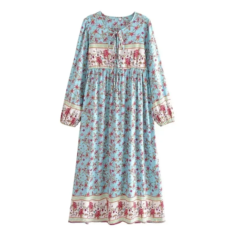 robe boheme bleu clair – Image 2