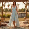robe boheme turquoise