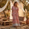 Robe longue boheme fleurie