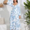 Robe Champêtre Longue Et Avec Manche