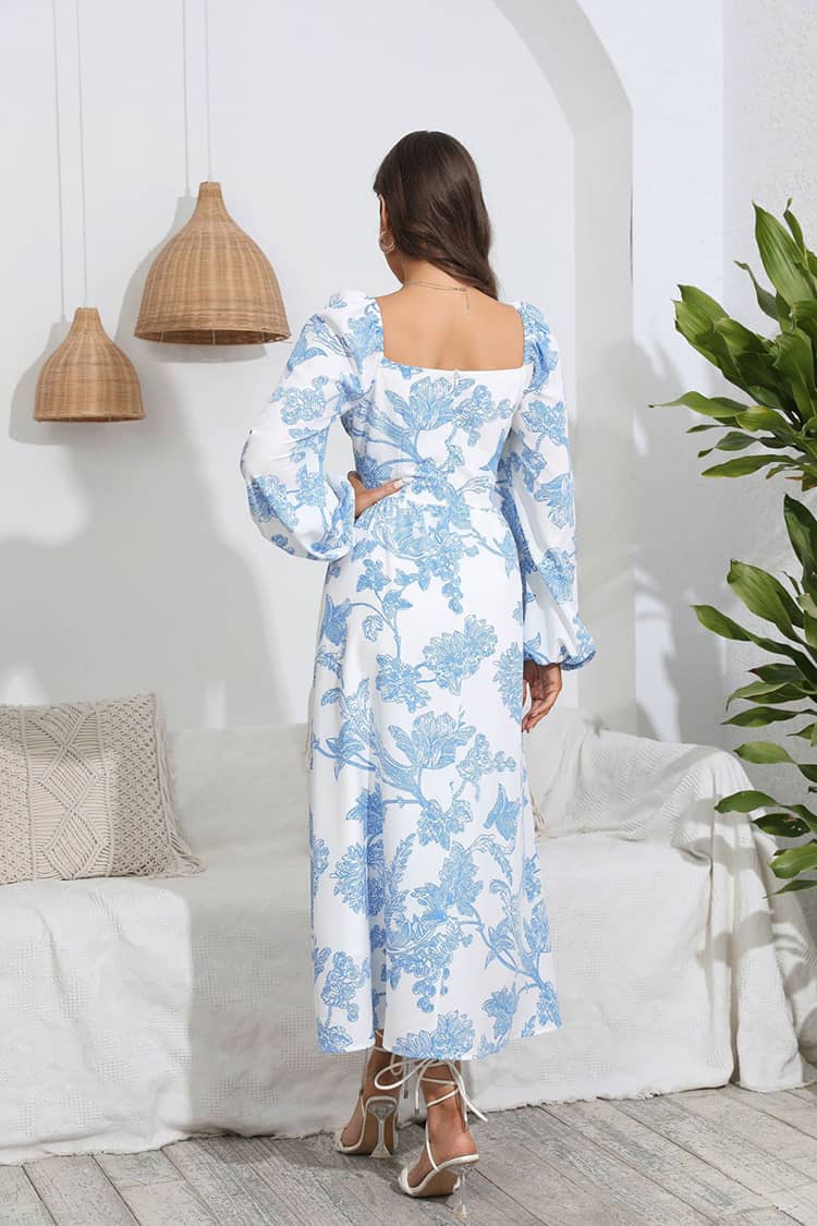 Robe Champêtre Longue Et Avec Manche – Image 4