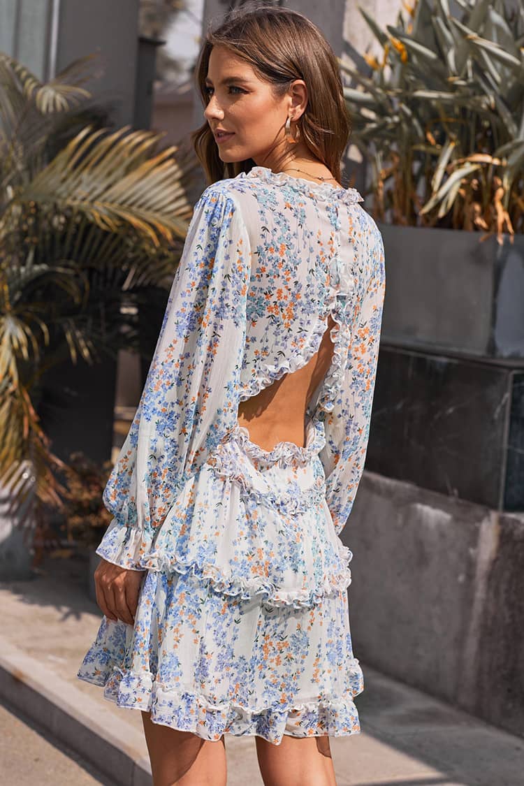 Robe Cocktail Courte Champêtre – Image 4