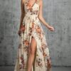 Robe Dos Nu Fleurie