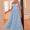 Robe Fluide Mariage Champêtre Bleu