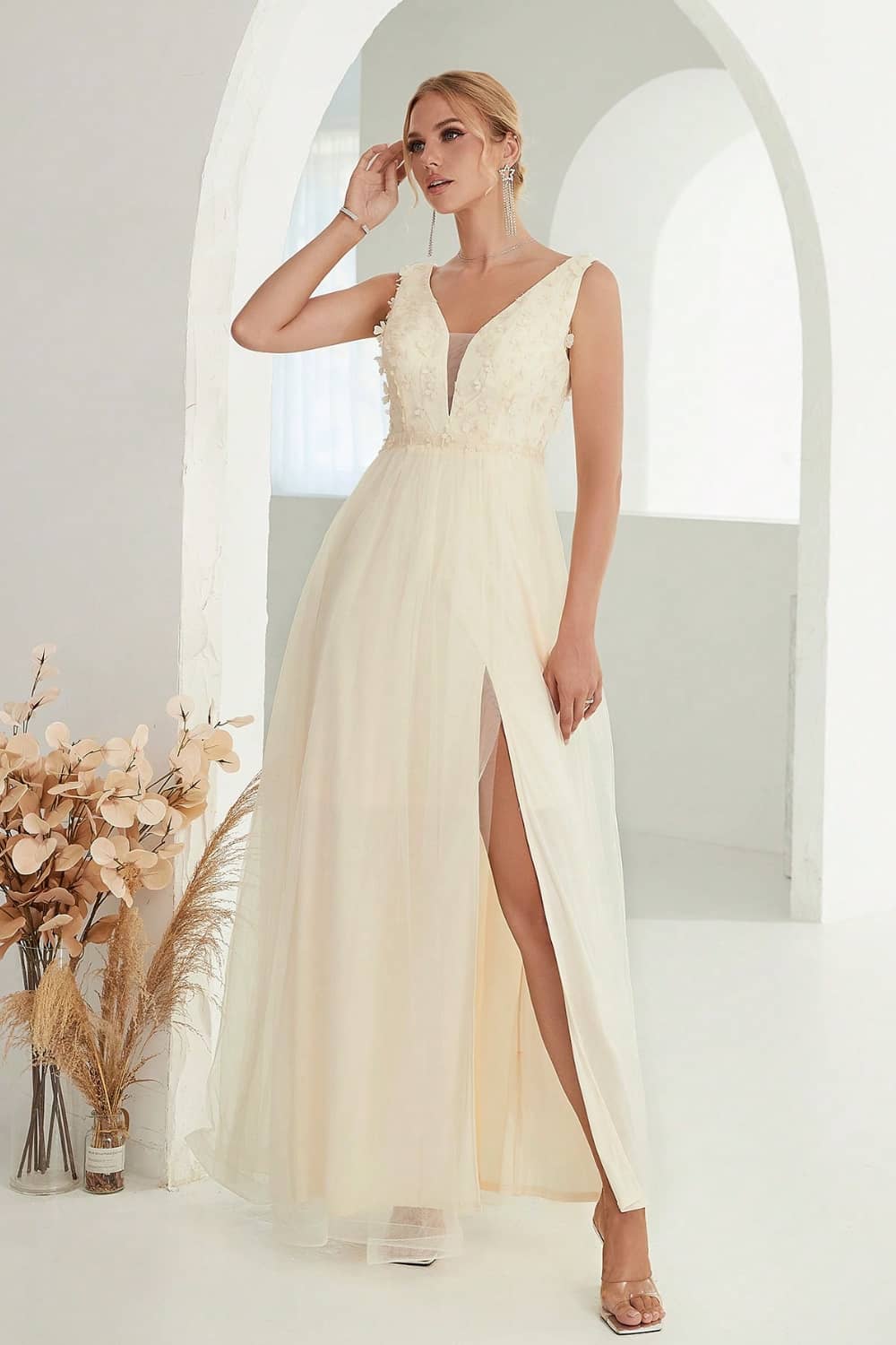Robe Tulle Fleurie – Image 3